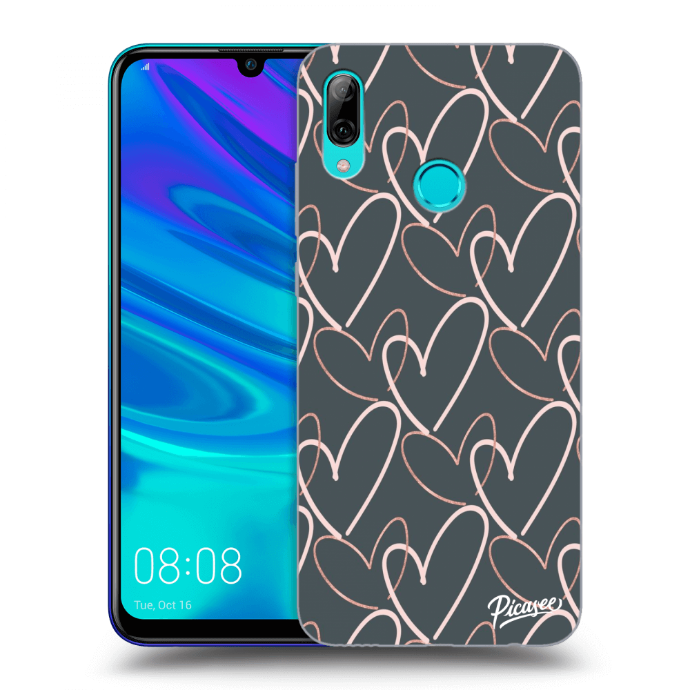 Picasee silikónový čierny obal pre Huawei P Smart 2019 - Lots of love