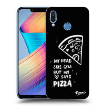 Picasee silikónový prehľadný obal pre Honor Play - Pizza