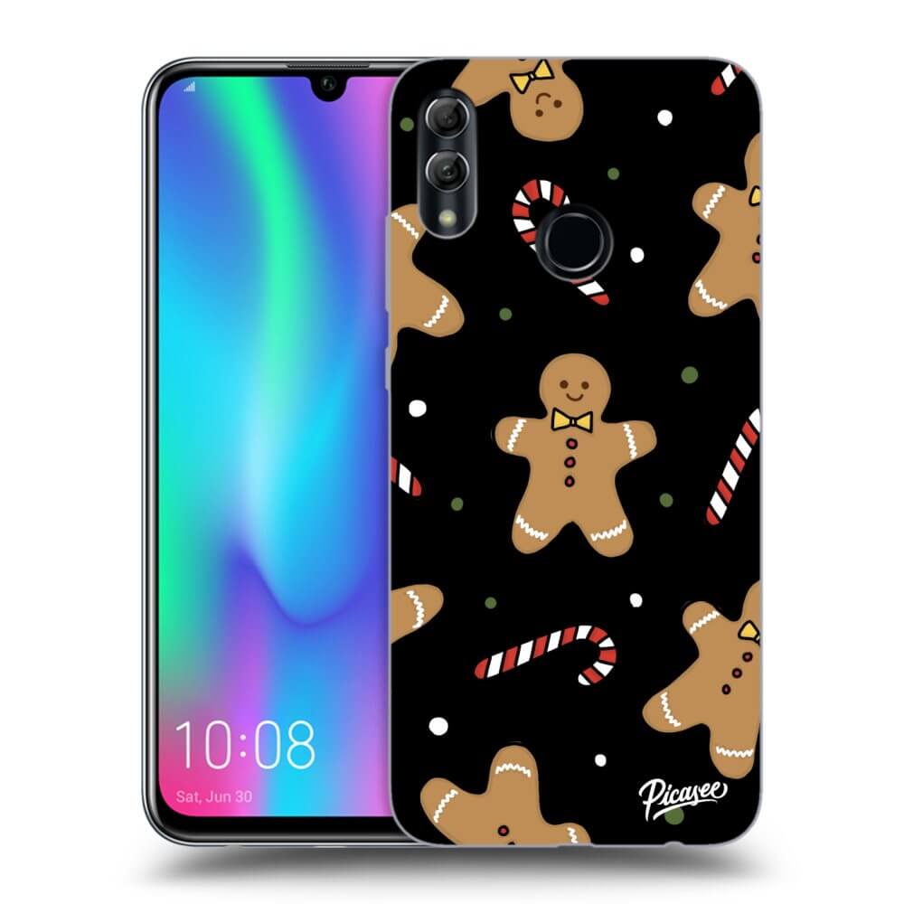 Picasee silikónový čierny obal pre Honor 10 Lite - Gingerbread