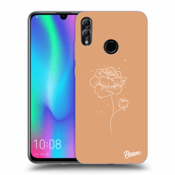 Picasee silikónový čierny obal pre Honor 10 Lite - Peonies