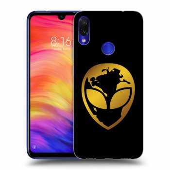 Obal pre Xiaomi Redmi Note 7 - EARTH - Gold Alien 3.0