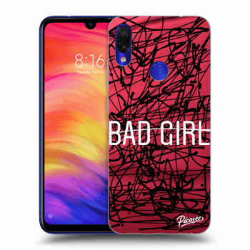 Picasee silikónový prehľadný obal pre Xiaomi Redmi Note 7 - Bad girl