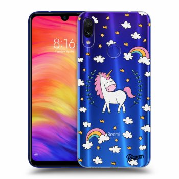 Picasee silikónový prehľadný obal pre Xiaomi Redmi Note 7 - Unicorn star heaven