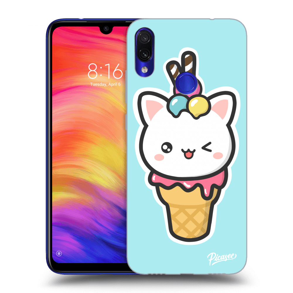Picasee ULTIMATE CASE pro Xiaomi Redmi Note 7 - Ice Cream Cat