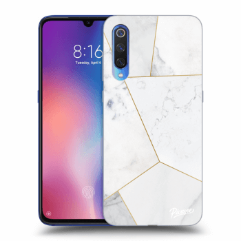 Obal pre Xiaomi Mi 9 - White tile