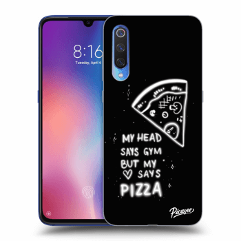 Picasee silikónový prehľadný obal pre Xiaomi Mi 9 - Pizza
