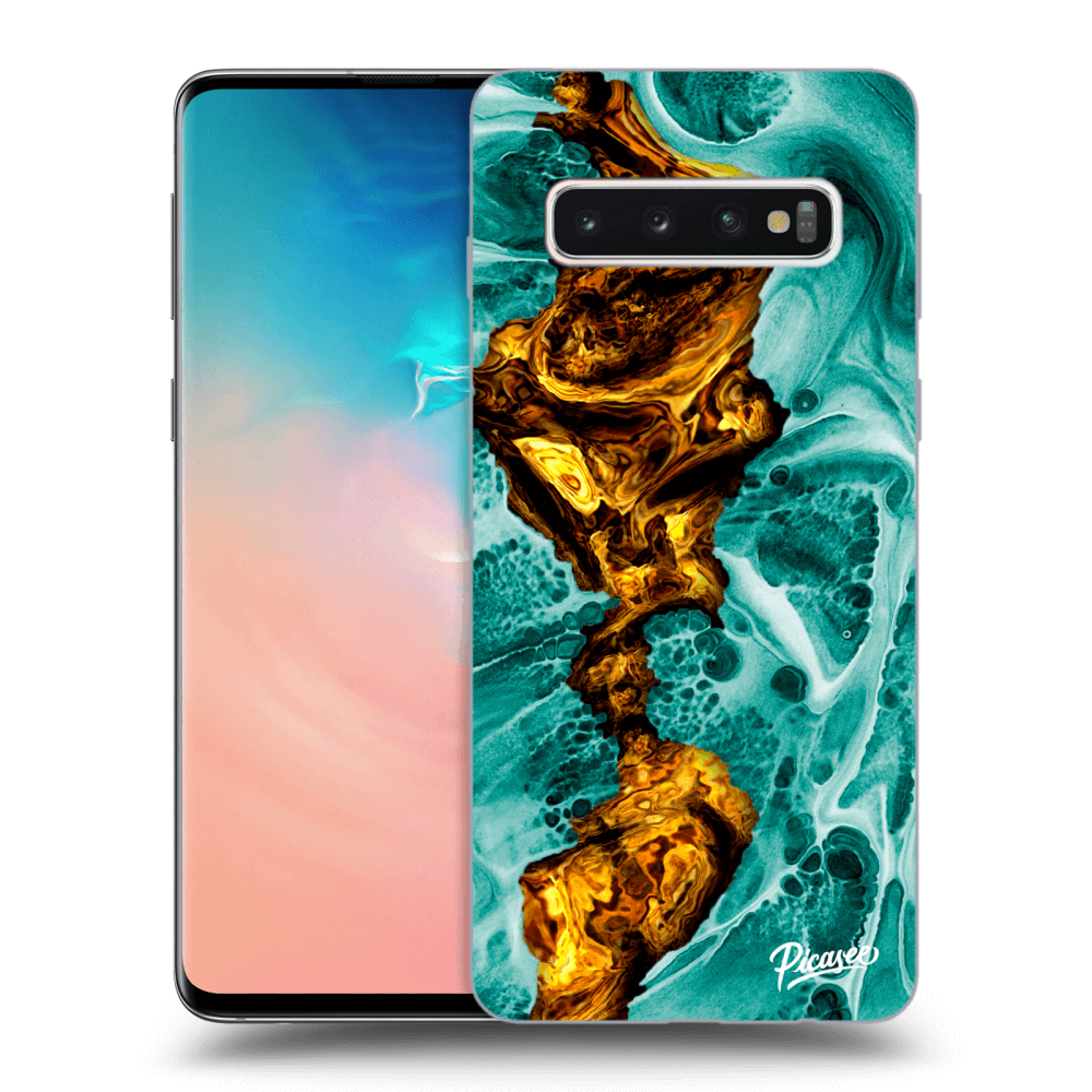 Picasee ULTIMATE CASE pro Samsung Galaxy S10 G973 - Goldsky