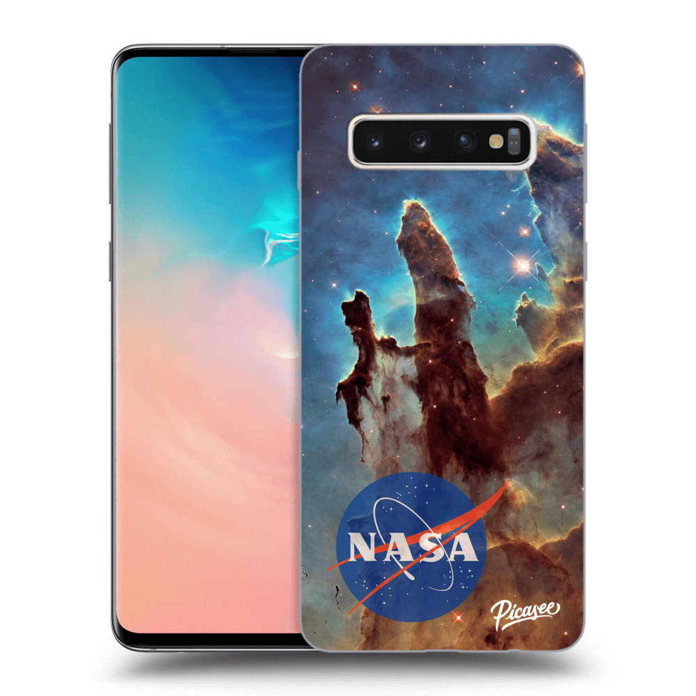 Picasee silikónový čierny obal pre Samsung Galaxy S10 G973 - Eagle Nebula