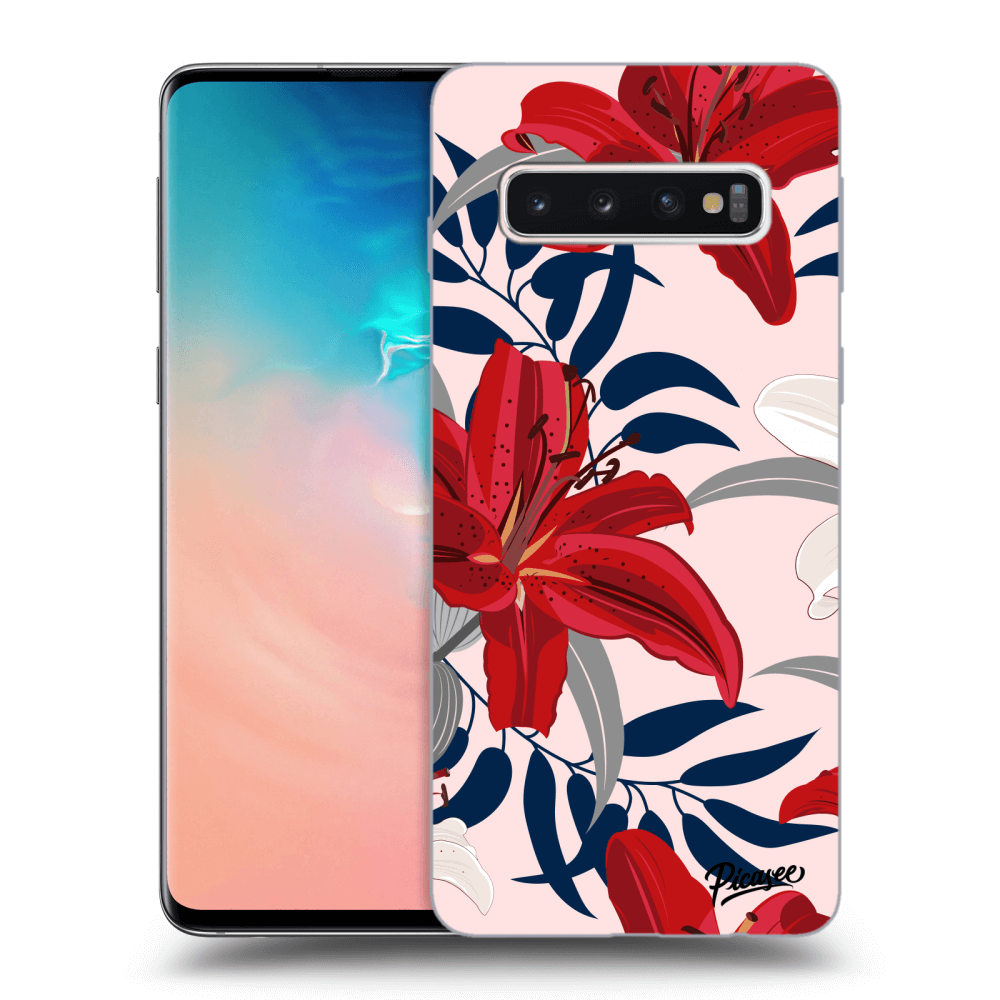 Picasee ULTIMATE CASE pro Samsung Galaxy S10 G973 - Red Lily