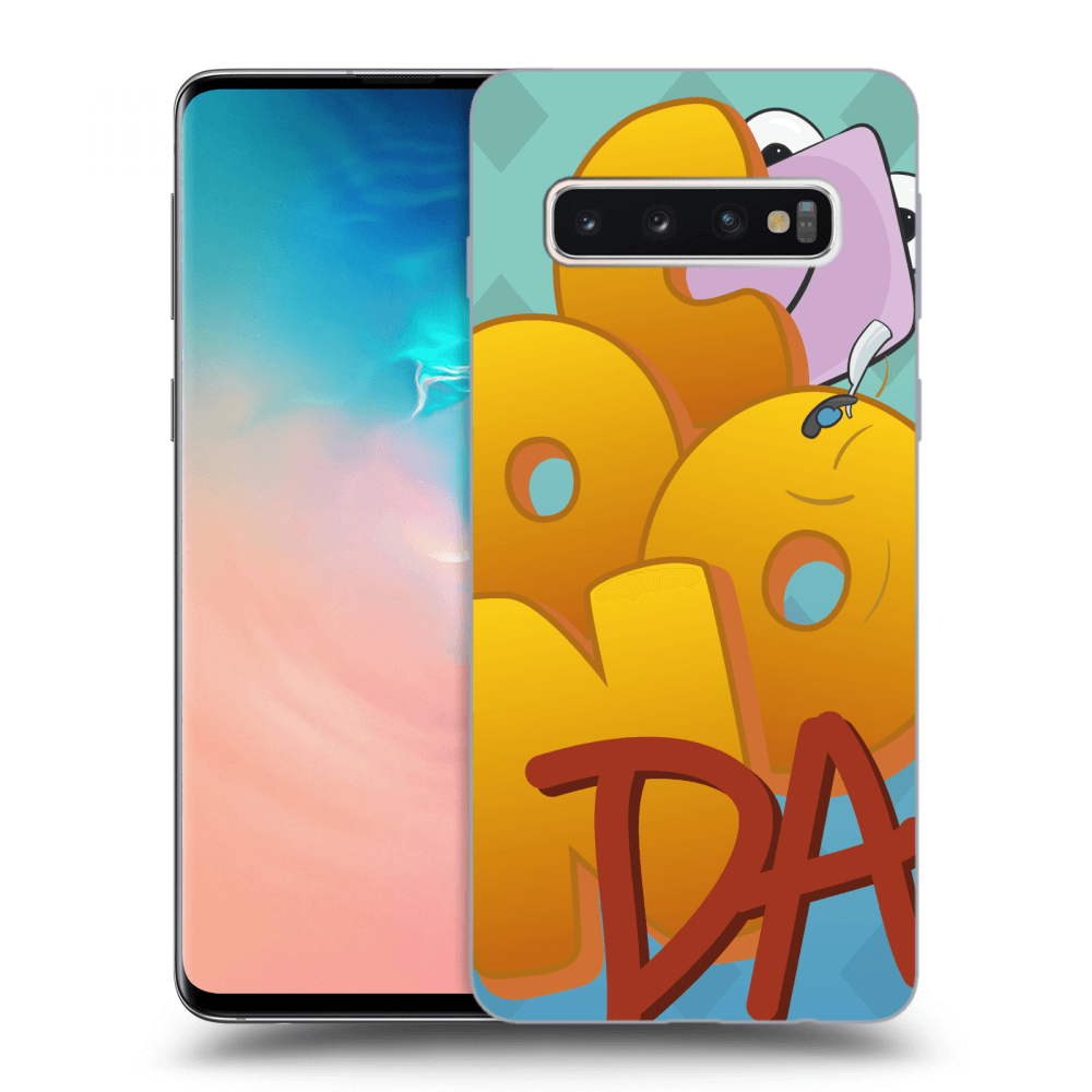 Picasee silikónový čierny obal pre Samsung Galaxy S10 G973 - Obří COONDA