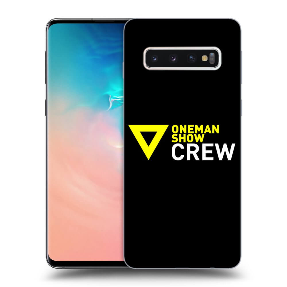 Picasee silikónový čierny obal pre Samsung Galaxy S10 G973 - ONEMANSHOW CREW