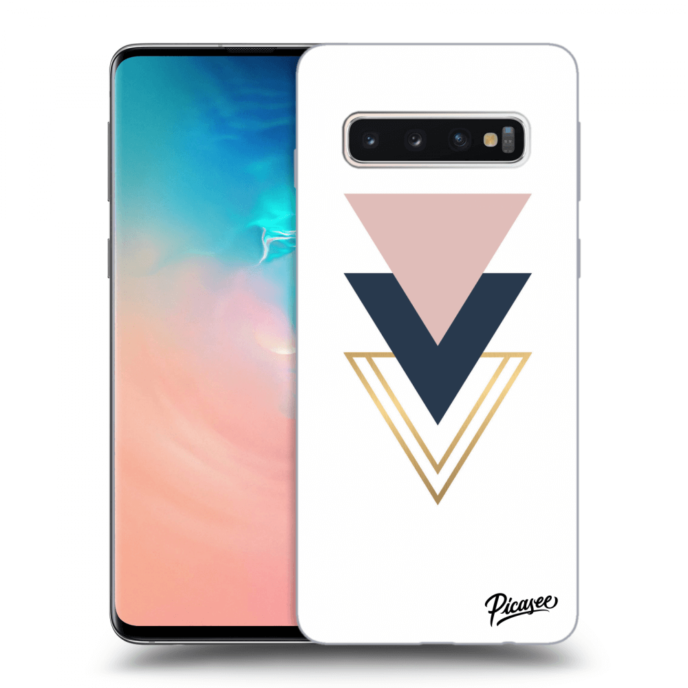 Picasee ULTIMATE CASE pro Samsung Galaxy S10 G973 - Triangles