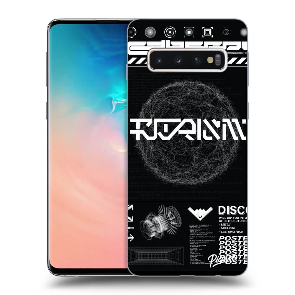 Picasee silikónový čierny obal pre Samsung Galaxy S10 G973 - BLACK DISCO