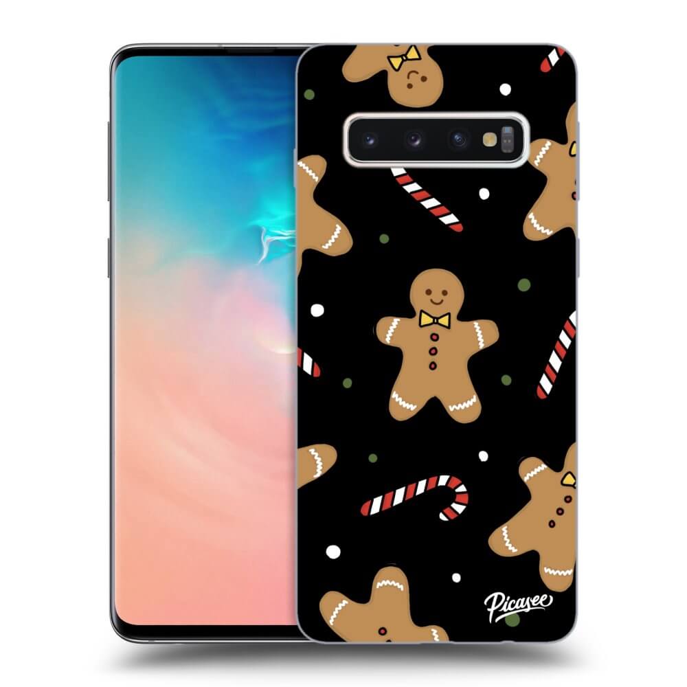 Picasee silikónový čierny obal pre Samsung Galaxy S10 G973 - Gingerbread