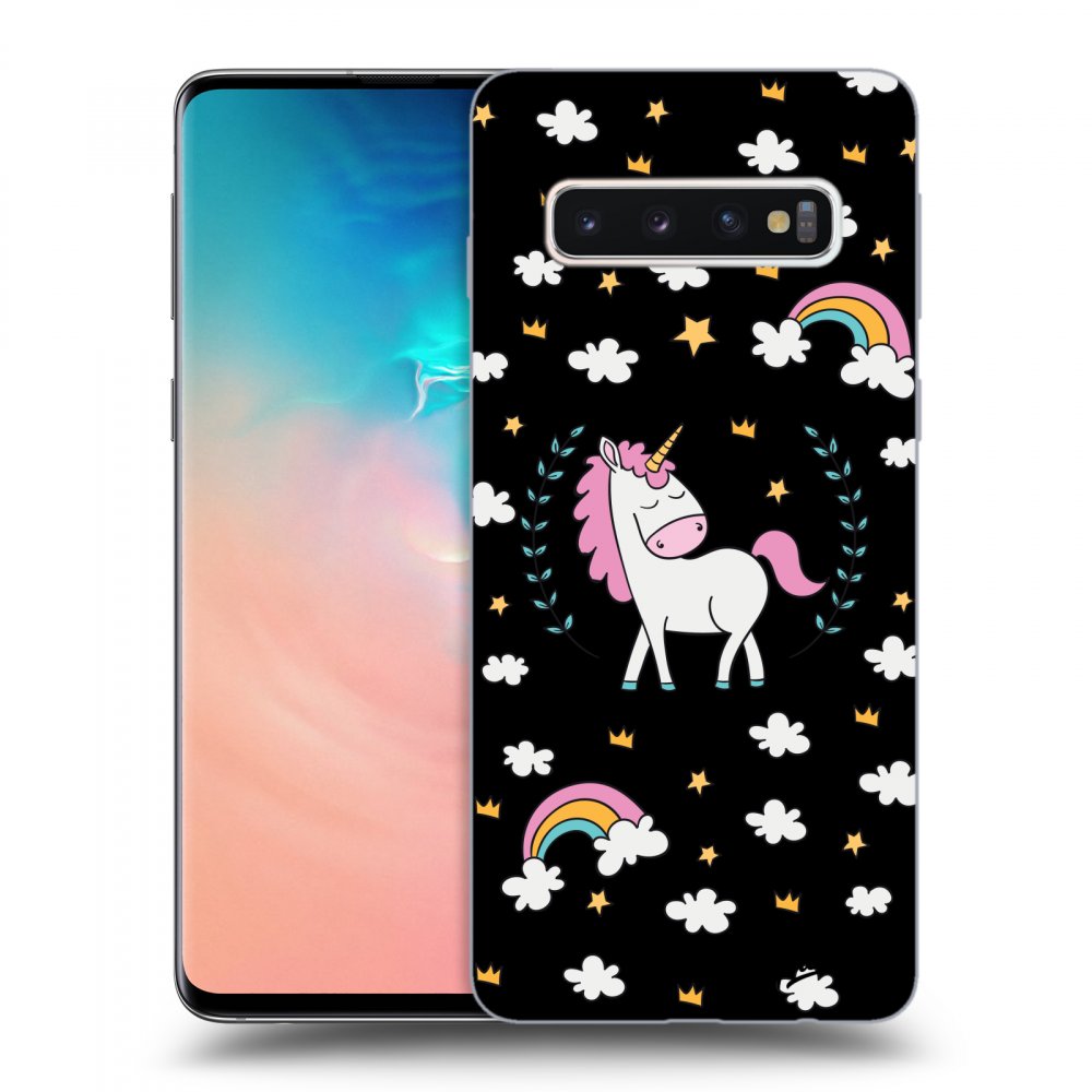 Picasee ULTIMATE CASE pro Samsung Galaxy S10 G973 - Unicorn hviezdne nebo
