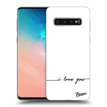 Picasee ULTIMATE CASE pro Samsung Galaxy S10 G973 - I love you