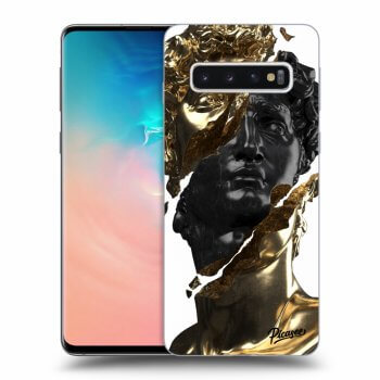 Picasee ULTIMATE CASE pro Samsung Galaxy S10 G973 - Gold - Black