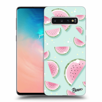 Picasee silikónový prehľadný obal pre Samsung Galaxy S10 G973 - Watermelon 2