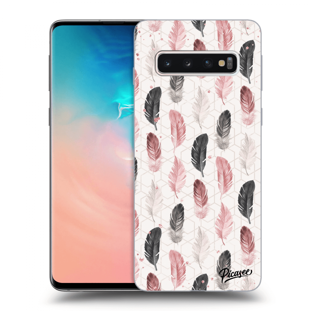 Picasee ULTIMATE CASE pro Samsung Galaxy S10 G973 - Feather 2