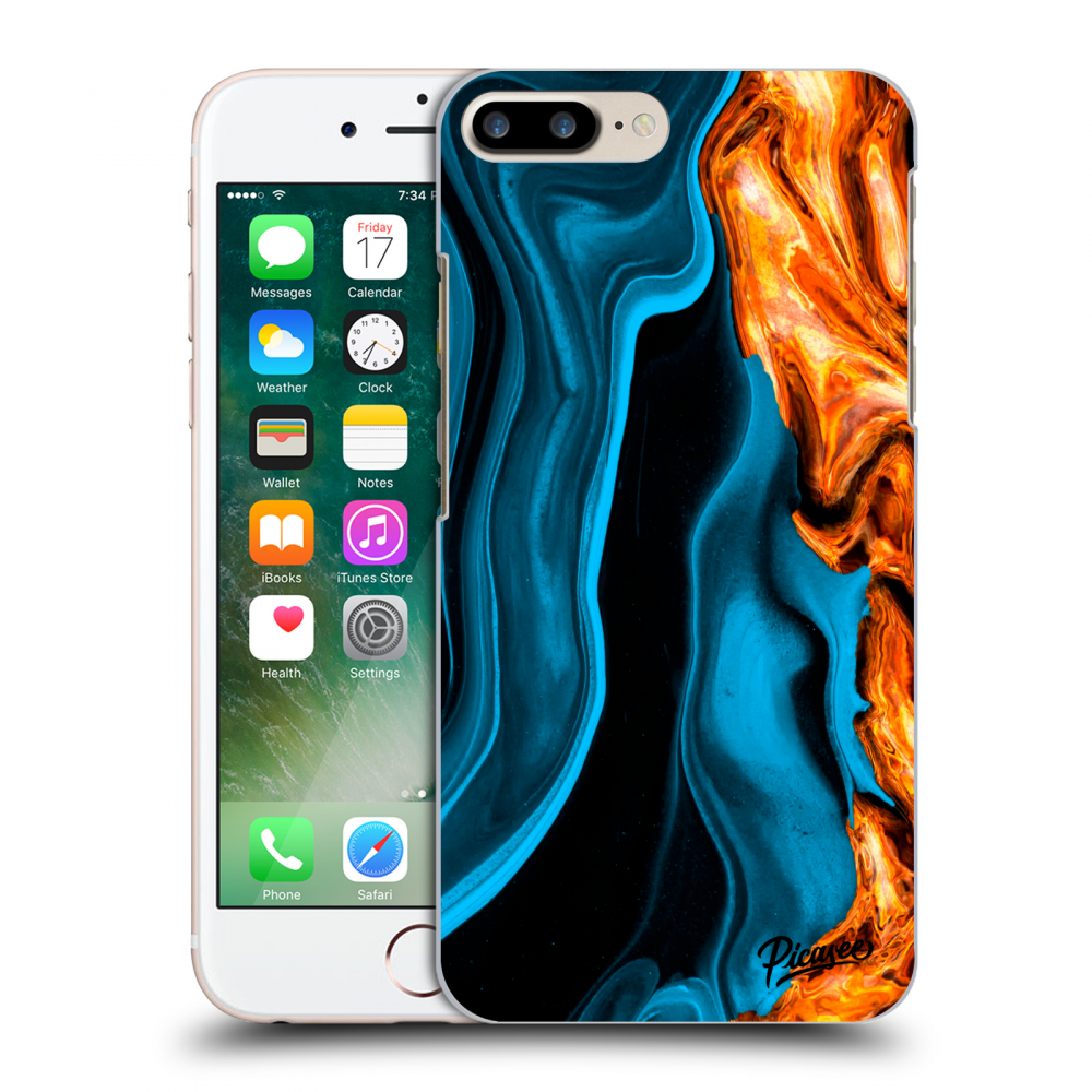 Picasee ULTIMATE CASE pro Apple iPhone 8 Plus - Gold blue