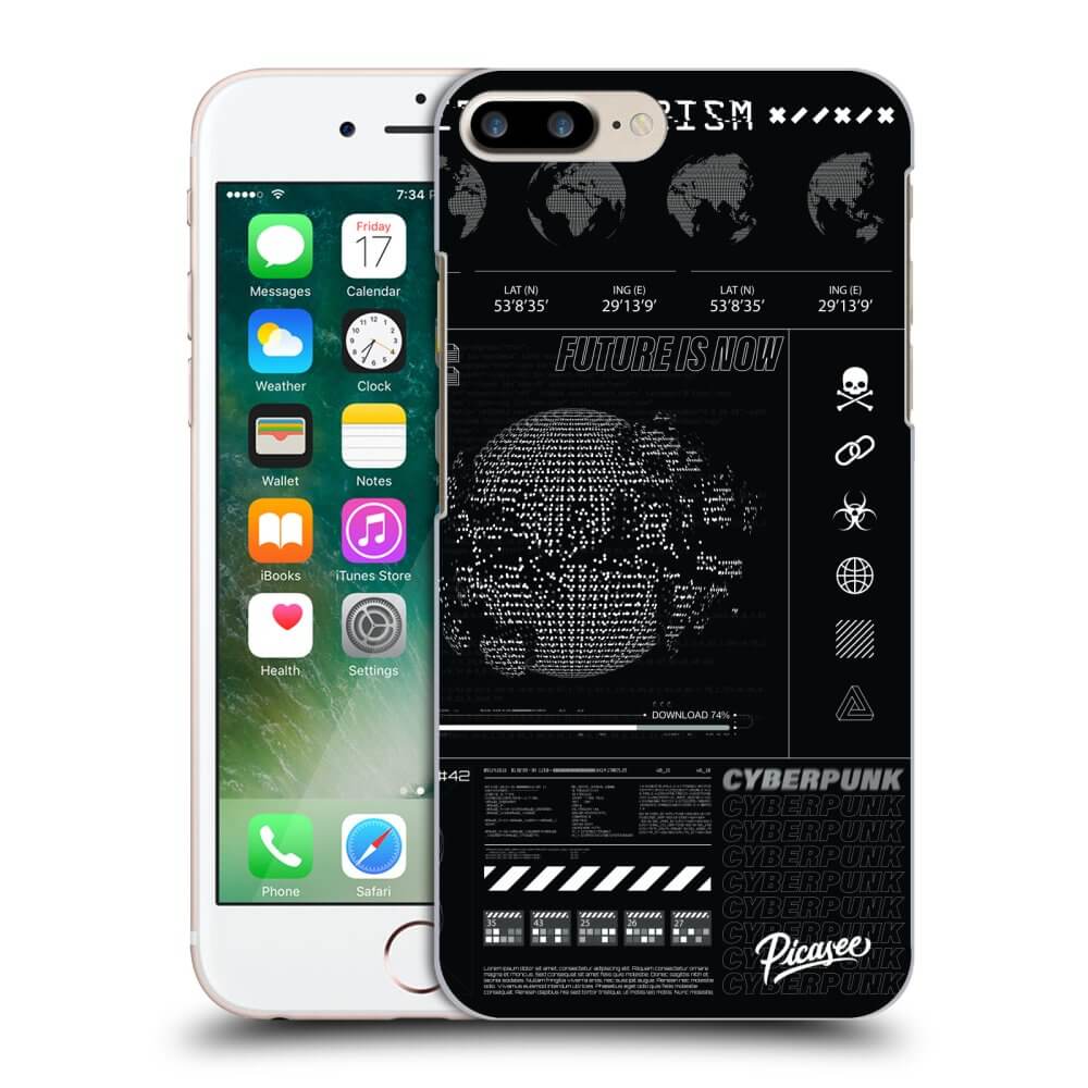 Picasee silikónový čierny obal pre Apple iPhone 8 Plus - FUTURE
