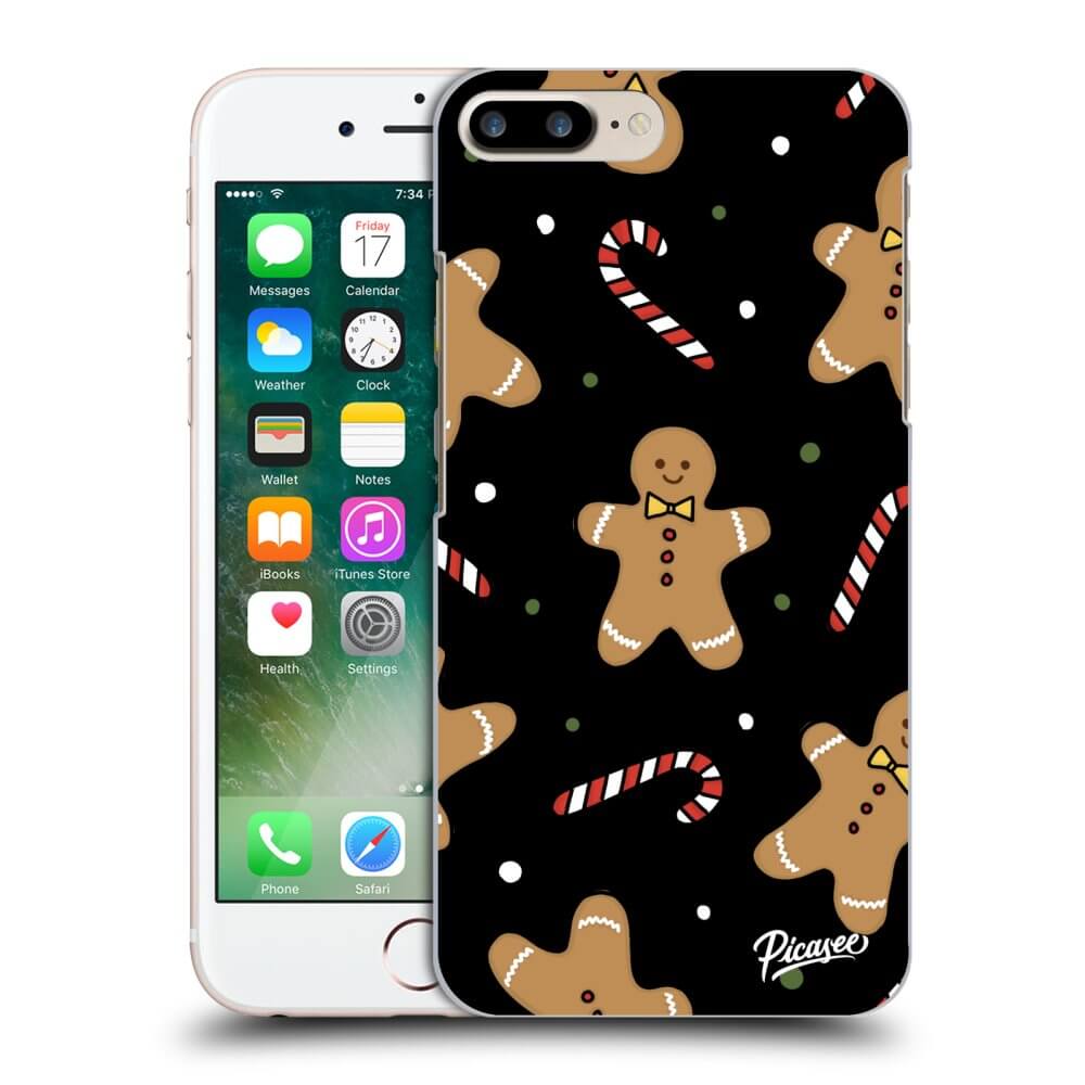 Picasee silikónový čierny obal pre Apple iPhone 8 Plus - Gingerbread