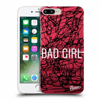 Picasee silikónový prehľadný obal pre Apple iPhone 8 Plus - Bad girl