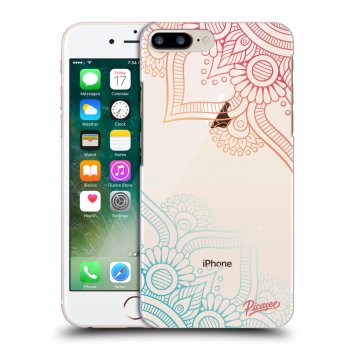 Picasee silikónový prehľadný obal pre Apple iPhone 8 Plus - Flowers pattern