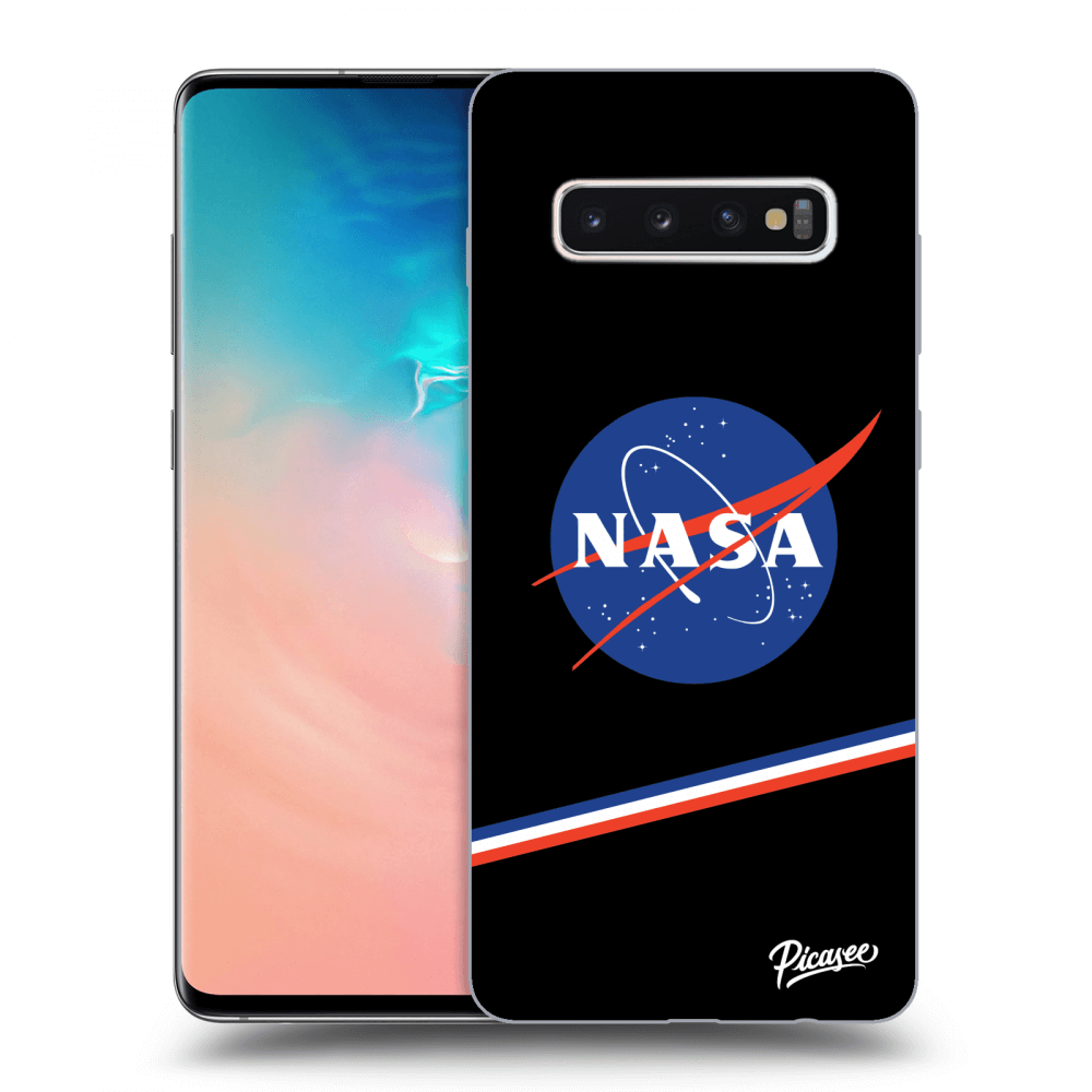 Picasee silikónový čierny obal pre Samsung Galaxy S10 Plus G975 - NASA Original