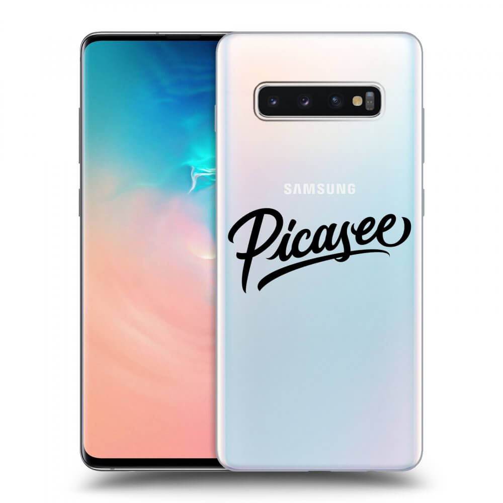 Picasee silikónový prehľadný obal pre Samsung Galaxy S10 Plus G975 - Picasee - old logo - black