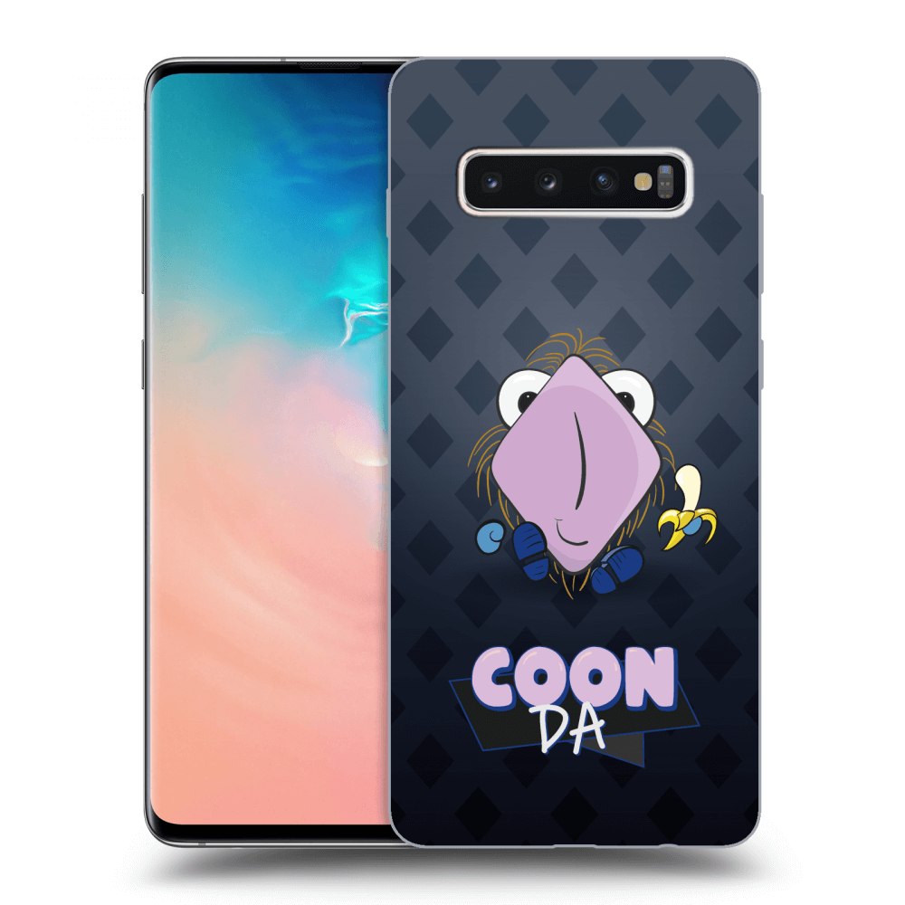 Picasee silikónový prehľadný obal pre Samsung Galaxy S10 Plus G975 - COONDA chlupatka - tmavá