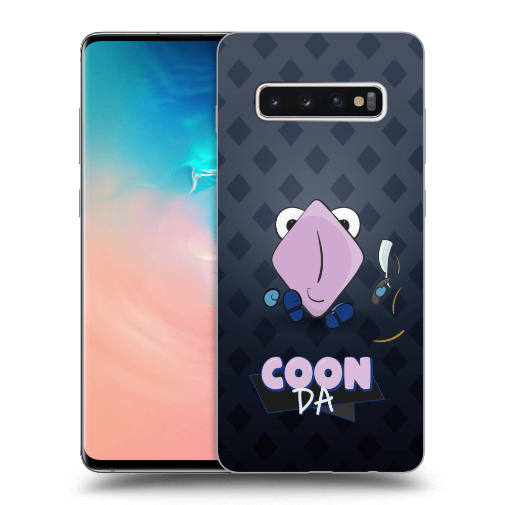 Picasee silikónový prehľadný obal pre Samsung Galaxy S10 Plus G975 - COONDA holátko - tmavá