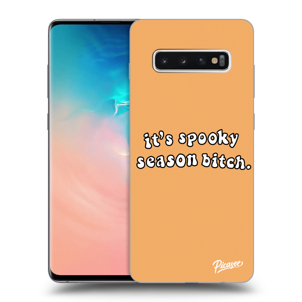 Picasee silikónový prehľadný obal pre Samsung Galaxy S10 Plus G975 - Spooky season