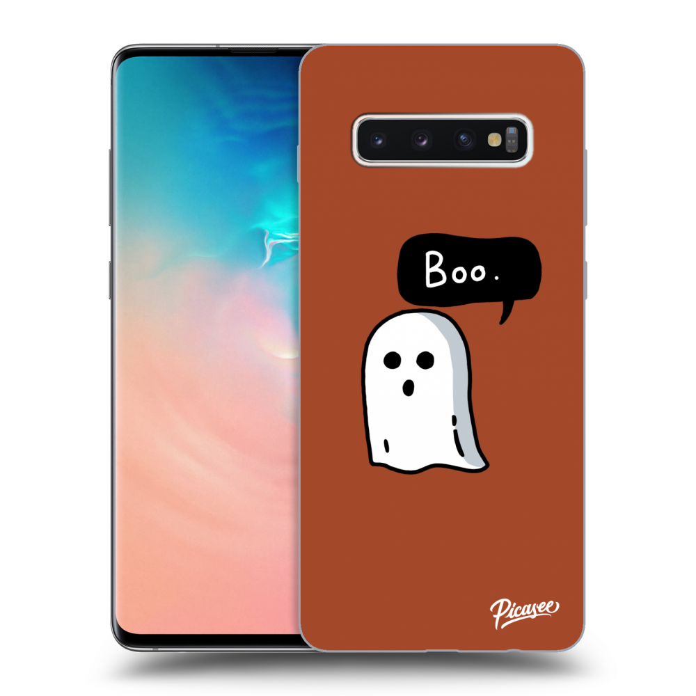 Picasee silikónový prehľadný obal pre Samsung Galaxy S10 Plus G975 - Boo