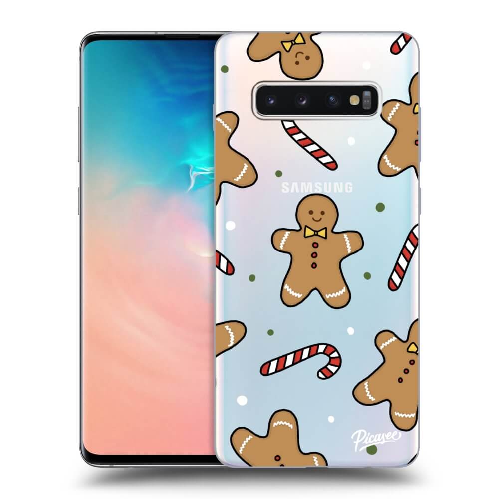 Picasee silikónový prehľadný obal pre Samsung Galaxy S10 Plus G975 - Gingerbread