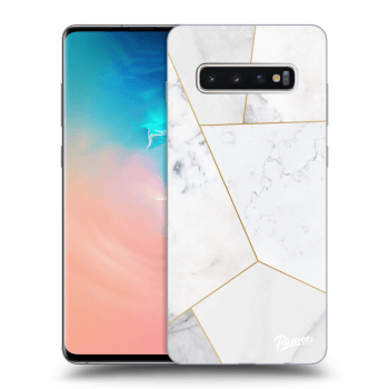 Obal pre Samsung Galaxy S10 Plus G975 - White tile