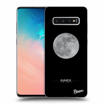 Picasee silikónový čierny obal pre Samsung Galaxy S10 Plus G975 - Moon Minimal