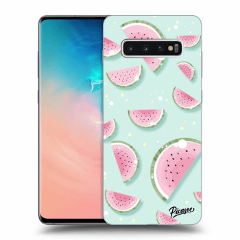 Picasee silikónový prehľadný obal pre Samsung Galaxy S10 Plus G975 - Watermelon 2