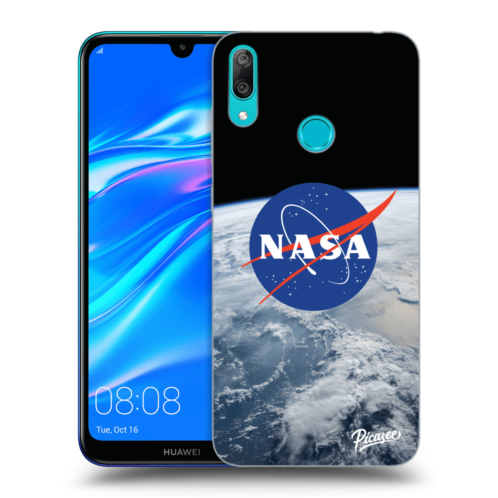 Picasee silikónový čierny obal pre Huawei Y7 2019 - Nasa Earth