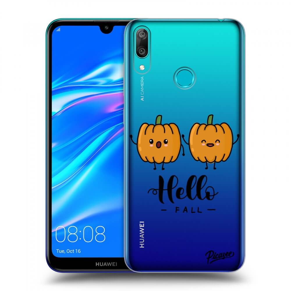 Picasee silikónový prehľadný obal pre Huawei Y7 2019 - Hallo Fall