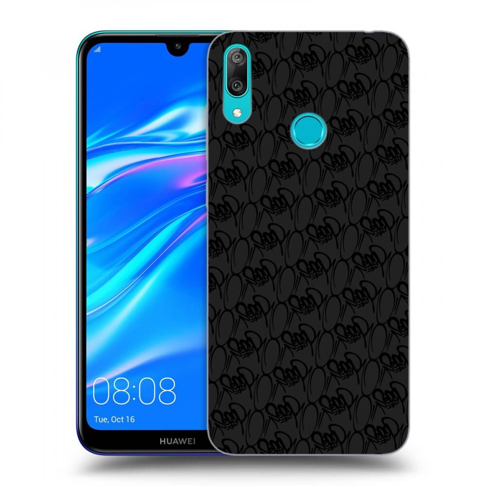 Picasee silikónový čierny obal pre Huawei Y7 2019 - Separ - Black On Black 2
