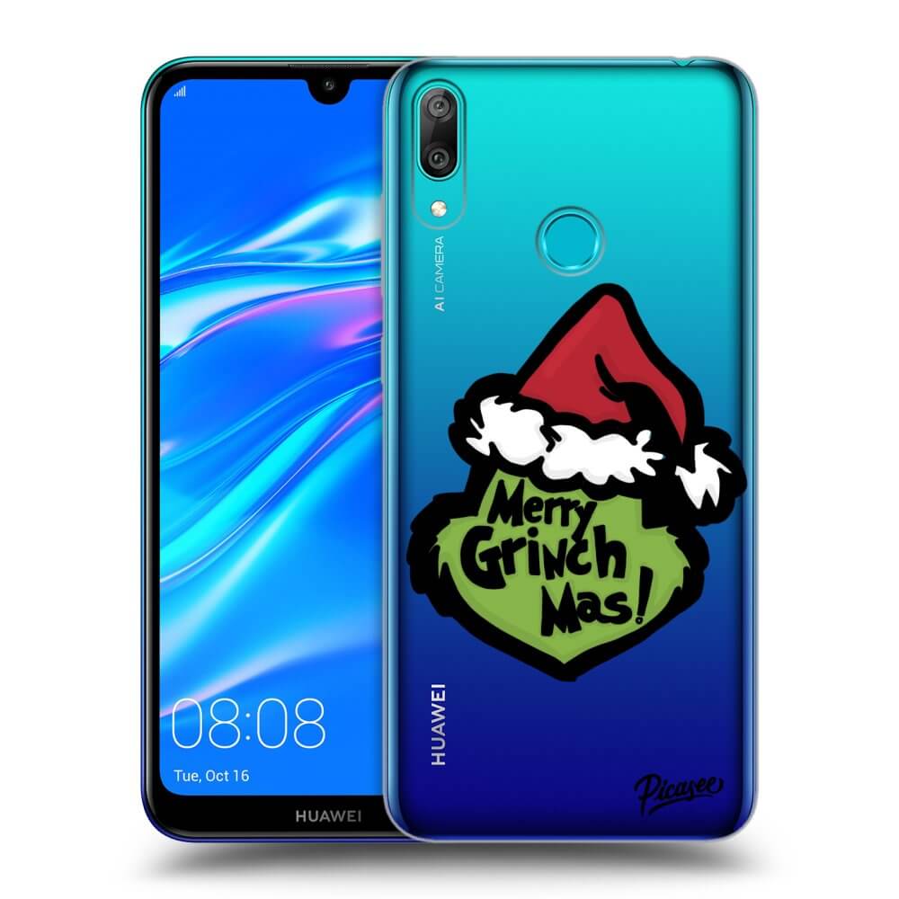 Picasee silikónový prehľadný obal pre Huawei Y7 2019 - Grinch 2