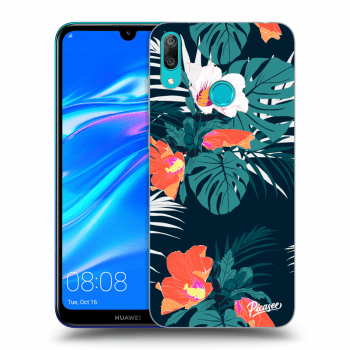 Picasee silikónový prehľadný obal pre Huawei Y7 2019 - Monstera Color