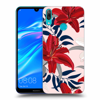Obal pre Huawei Y7 2019 - Red Lily