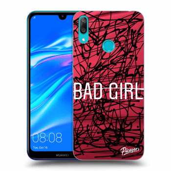 Picasee silikónový prehľadný obal pre Huawei Y7 2019 - Bad girl
