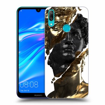 Picasee ULTIMATE CASE pro Huawei Y7 2019 - Gold - Black