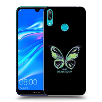 Picasee silikónový čierny obal pre Huawei Y7 2019 - Diamanty Blue