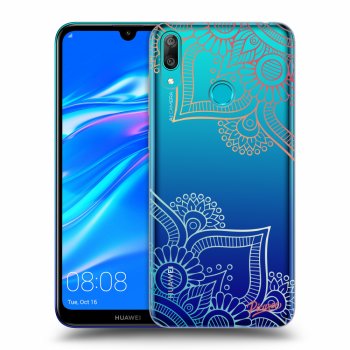 Picasee silikónový prehľadný obal pre Huawei Y7 2019 - Flowers pattern
