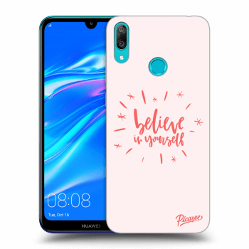 Picasee silikónový prehľadný obal pre Huawei Y7 2019 - Believe in yourself