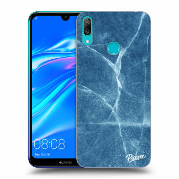 Picasee silikónový prehľadný obal pre Huawei Y7 2019 - Blue marble